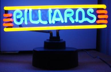 13.5 x 8 Neon Billiards Sign