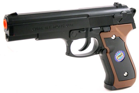 8in Double Action Air Soft Sport Pistol w Hop-Up