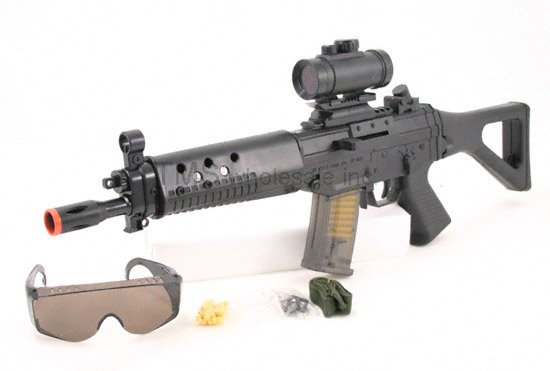 AS68:SG552 Air Soft Rifle Gun w Safety Glasses- FREE Shipping