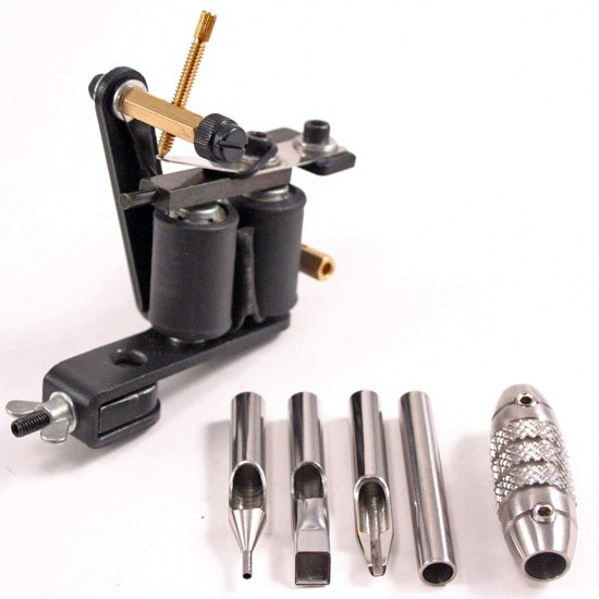 Professional Tattoo Gun w/Accessories & Hard Case - NEW