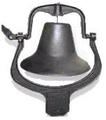 Cast Iron Farm or School Dinner Bell - FREE Shipping