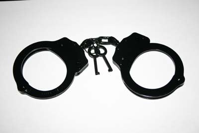 Black Double Lock Quality Handcuffs - FREE Shipping