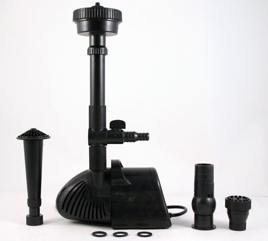 75W Fountain Pump w/ Dual Sprinkler/Waterfall Heads - Free Shipping