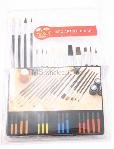 Qty2: 15pc Artist Paint Brush Set