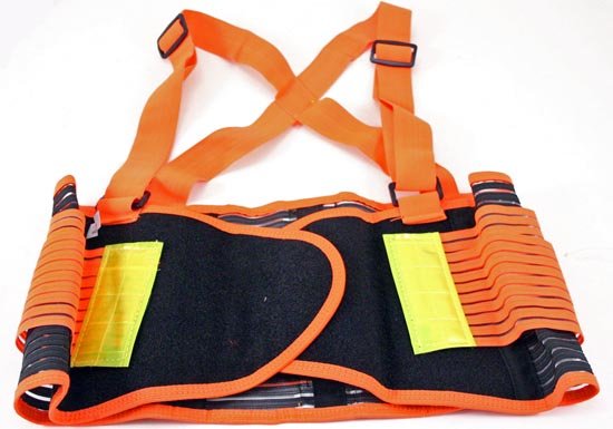 XL Back Support Belt w/Reflecting Strips for Safety ~ Free Shipping