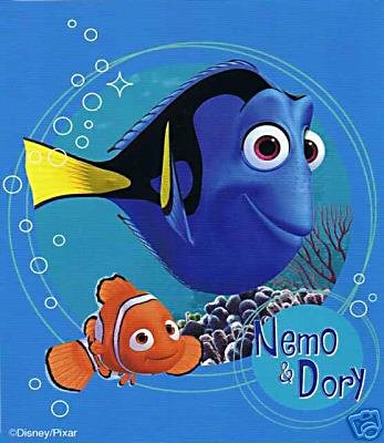 50" x 60" Nemo & Dory Fleece Blanket.