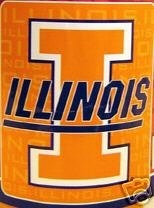 50" x 60" Illinois Fleece Blanket
