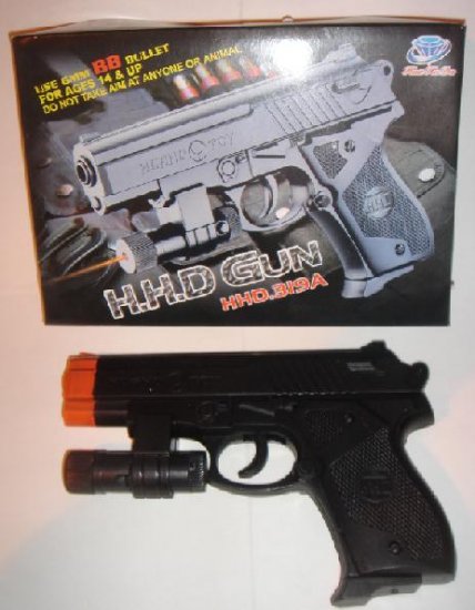 6" Airsoft Handgun W/Laser ONE WEEK SPECIAL
