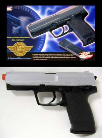 Two Tone Slide Action UHC UG-161 GAS Airsoft Gun