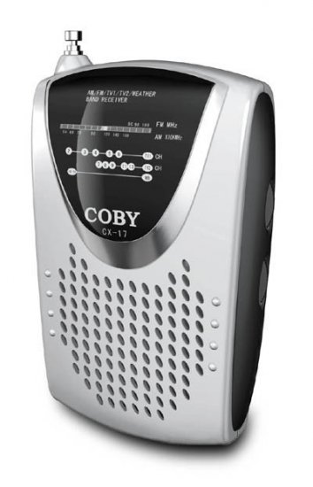 Coby Am/Fm/Tv Weather Band Radio with Built In Speaker