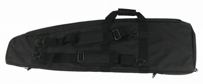 Air Gun Inc Tactical Air Rifle Case Black Cordura w/Carry Handle & 3 Side Pockets
