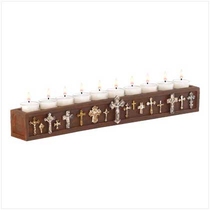 Crucifix Tealight Holder