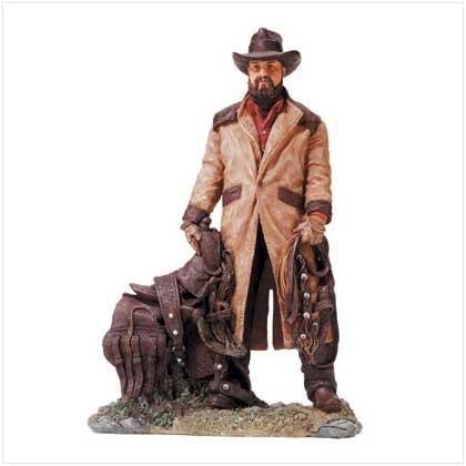 COWBOY W/ SADDLE