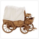 WOODEN CLOTH COVERED WAGON