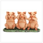 Hear, See, Speak Pigs