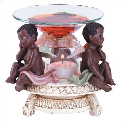 Alab Black Cherubs Oil Warmer