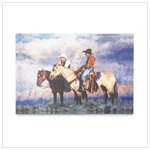 Cowboys Canvas Art Print