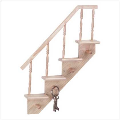 WOOD STAIRCASE SHELVES