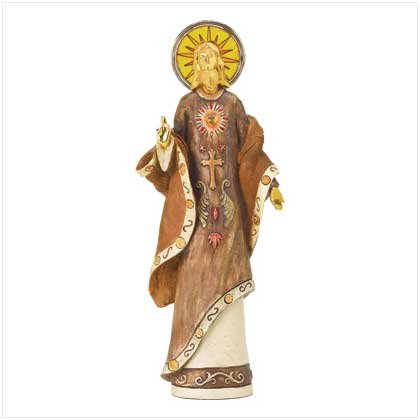 Golden Jesus Figurine - 17 Inches