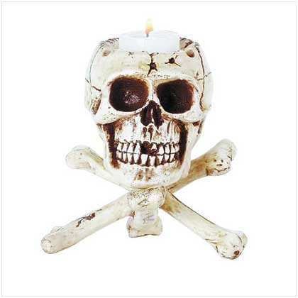 SKULL ON BONE TRIPOD