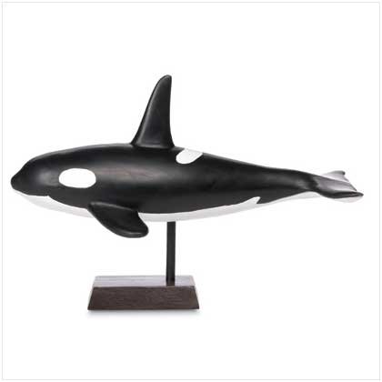 Ceramic Orca Whale Figurine