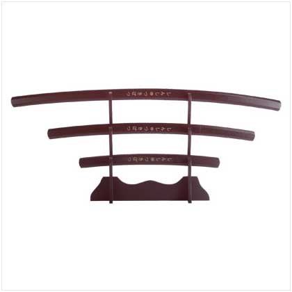 Ninja Sword with Wood Stand - 3 Pc