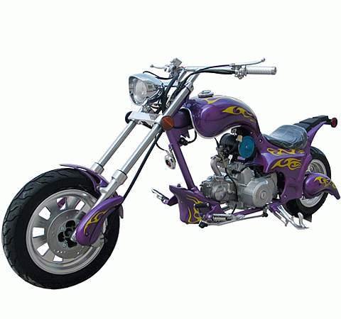 110cc - 4 Stroke Custom Chopper - Up to 54 MPH