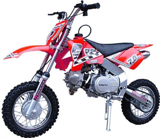 70cc - 4 Stroke Dirt Bike - Up to 34 MPH F/S