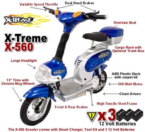 Electric X-560 DELUXE HIGH POWER PERSONAL TRANSPORTATION