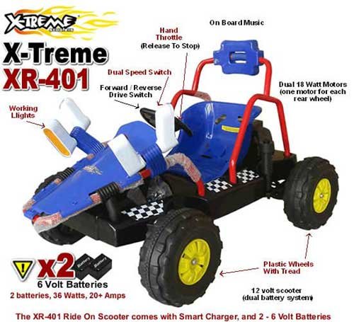 Electric XR-401 KIDS RIDE ON GO KART