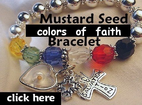 Graduation Faith" Mustard Seed Jewelry Favorite Cross Mustard Seed Bracelet & Gift Box