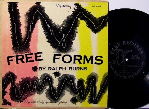 Burns, Ralph - The Free Forms Album - 10" Vinyl LP Record - Clef Jazz - Lee Konitz