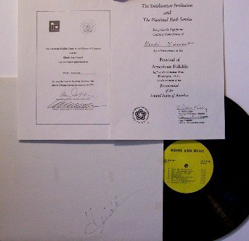 Siewert, Heidi - Heidi & Rudy - Vinyl LP Record - Autographed Cover + Inserts - Private Label - Folk
