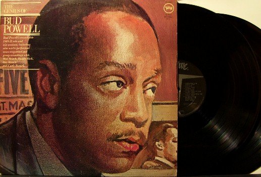 Powell, Bud - The Genius Of - 2 Vinyl LP Record Set - Verve / Polydor Jazz - Max Roach, Rich, etc