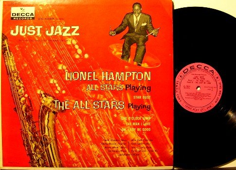 Hampton, Lionel - Just Jazz - Vinyl LP Record - Pink Label Promo Decca Mono Pressing