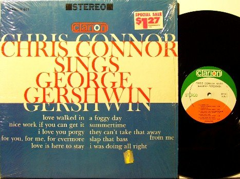 Connor, Chris - Sings George Gershwin - Vinyl LP Record - In Shrink Wrap - Jazz