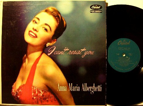 Alberghetti, Anna Maria - I Can't Resist You - Vinyl LP Record - Original Capitol Mono Jazz