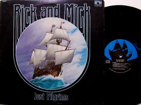 Rick & Mick - Just Pilgrims - Vinyl LP Record - Christian Folk Gospel