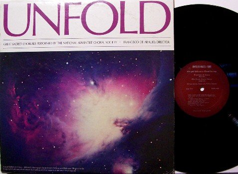 National Adventist Choral Society - Unfold - Vinyl LP Record - Christian Gospel Chorus