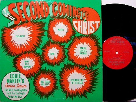 Martin, Eddie - The Second Coming Of Christ - Vinyl LP Record - Spoken Word CHristian Gospel