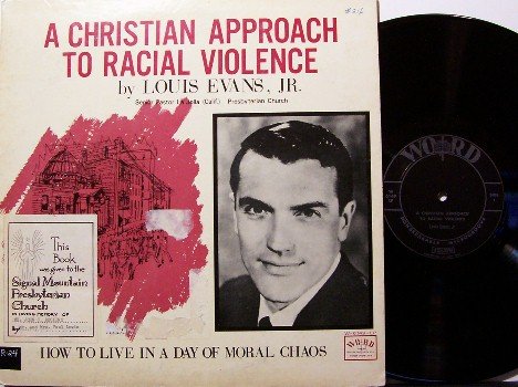 Evans, Louis - A Christian Approach To Racial Violence - Vinyl LP Record - Spoken Word