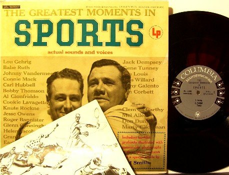 Greatest Moments In Sports - Vinyl LP Record + beautiful 20 page book