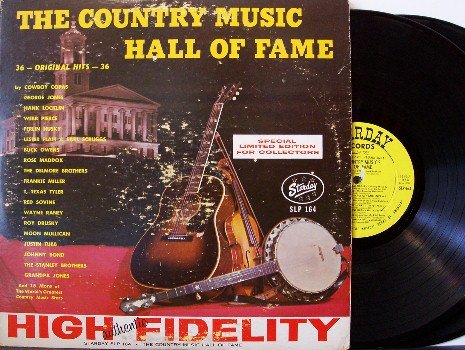 Country Music Hall Of Fame - 2 Vinyl LP Record Set - Starday Label