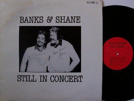 Banks & Shane - Still In Concert - Signed Vinyl LP Record - Autographed - Folk