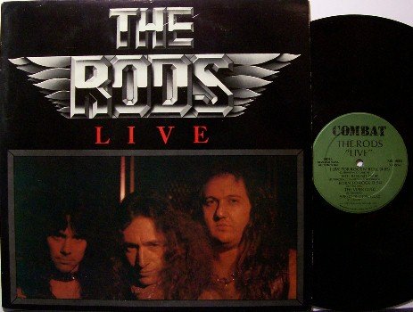 Rods, The - Live - Vinyl LP Record - 1983 Combat Label - Rock