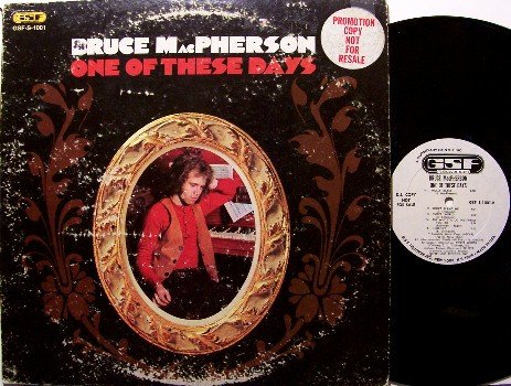 MacPherson, Bruce - One Of These Days - Vinyl LP Record - White Label Promo - Jonathan Edwards