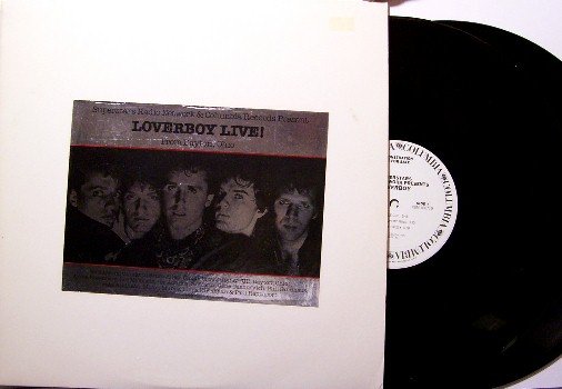 Loverboy - Live In Dayton Ohio - 2 Vinyl LP Record Set - White Label Promo Only Radio Show - Rock