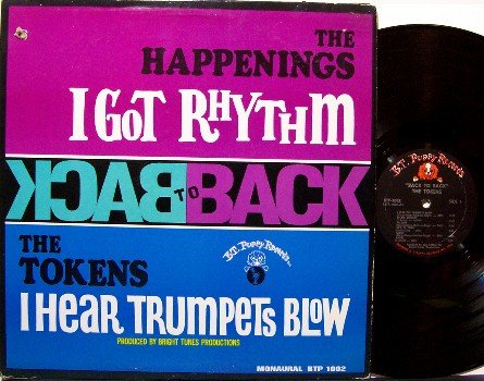 Happenings, The & The Tokens - Back To Back - Vinyl LP Record - Mono - Rock
