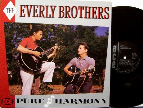 Everly Brothers - Pure Harmony - Vinyl LP Record - UK Pressing - Original Cadence Recordings - Rock