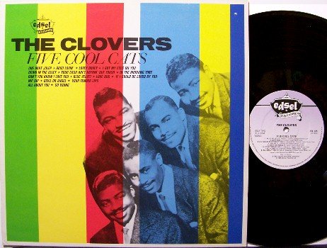 Clovers, The - Five Cool Cats - Vinyl LP Record - Original Atlantic Recordings - UK - R&B Soul